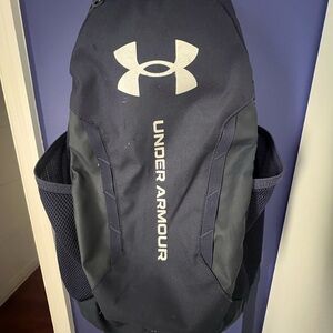 Under Armour Dark Blue Backpack with White Logo